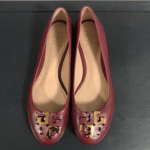 Tory Burch Burgundy color shoes